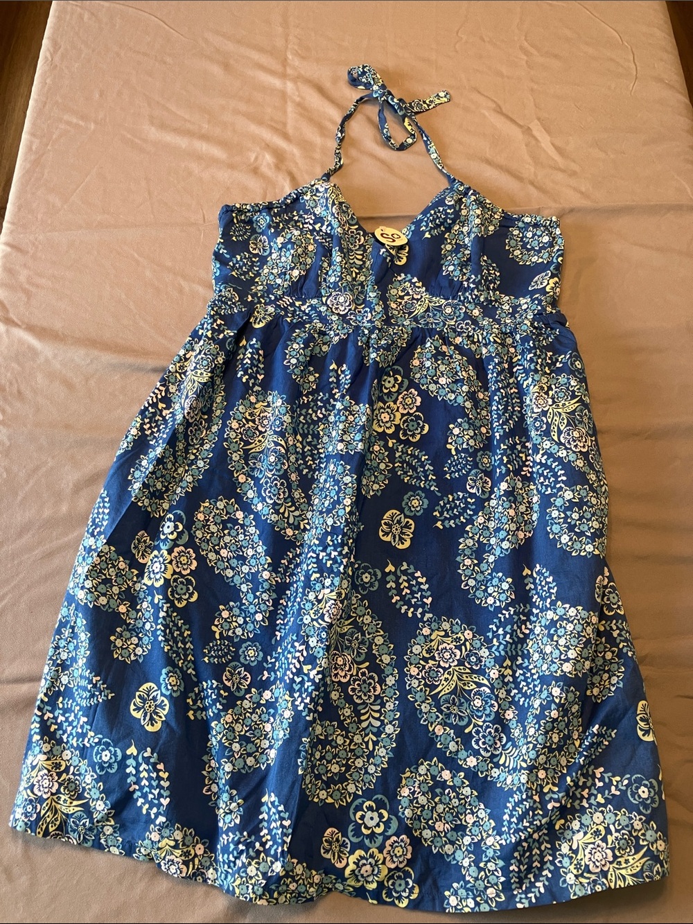 NWT - SO Navy Blue Floral Halter Sundress size XL